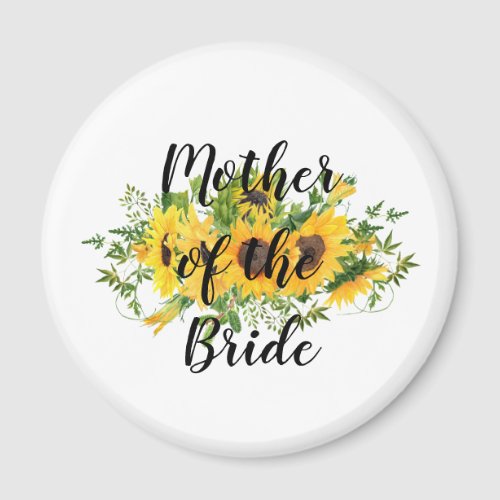 Create Own Sunflower Bridal Party Gifts ADD TEXT Magnet