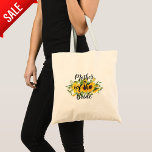 Create Own Sunflower Bridal Party Gifts Add Text Tote Bag at Zazzle