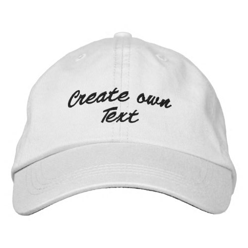 Create own Text Name Hats_Caps White Color Lovely  Embroidered Baseball Cap