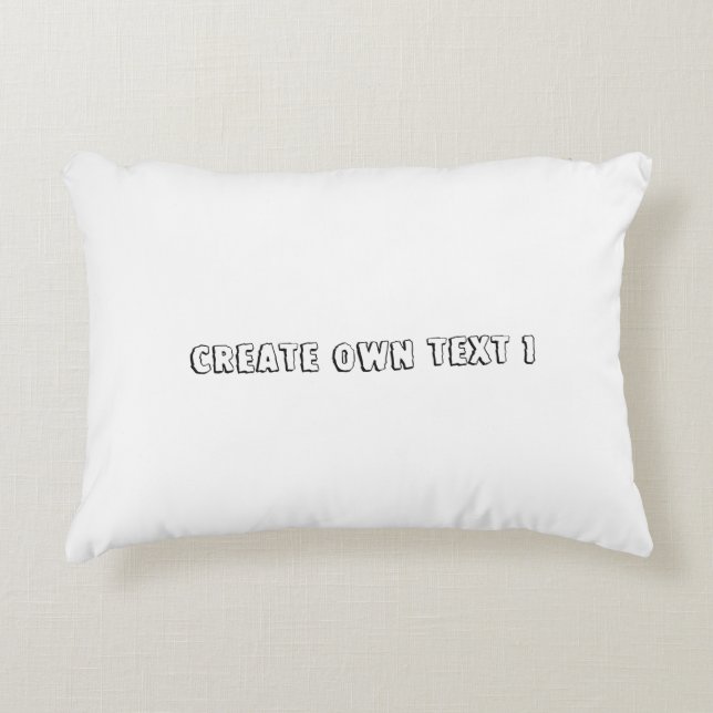 Create Own Text Printed Home Décor-Pillows & Poufs Accent Pillow (Front)