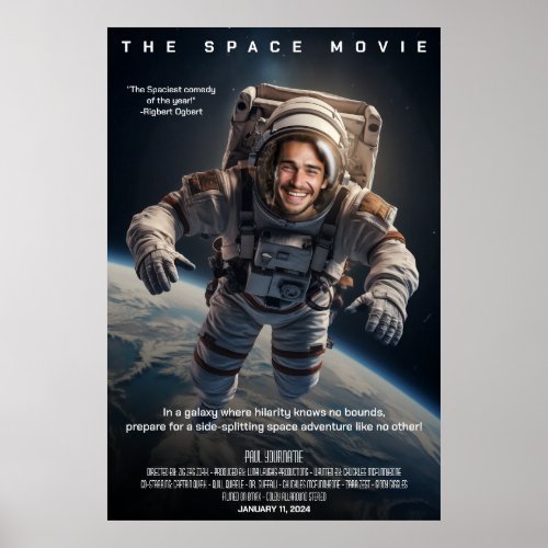 Create Personalised Space Sci_fi Adventure Movie Poster