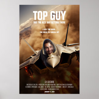 Create Personalised Top Airplane Pilot Movie Poster
