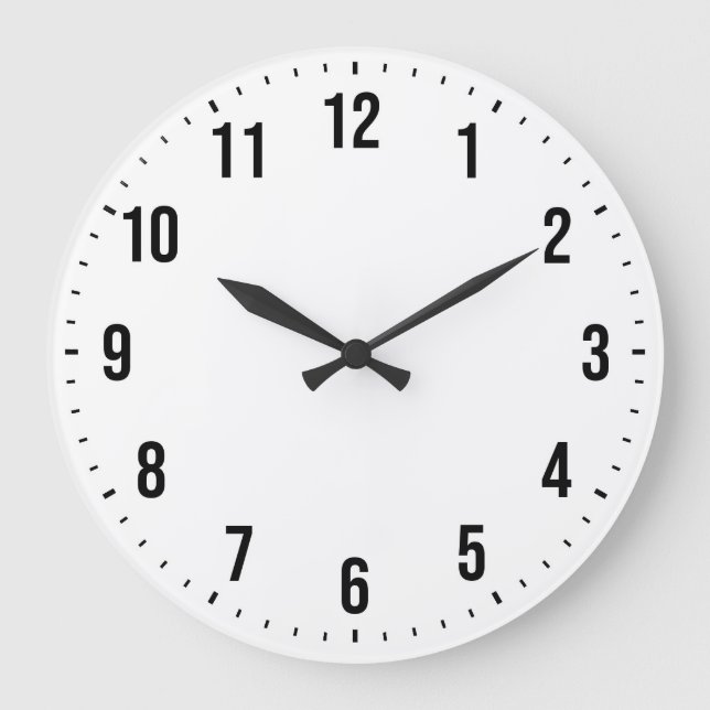 Create Personalize Design Your Own Custom Large Clock (Front)