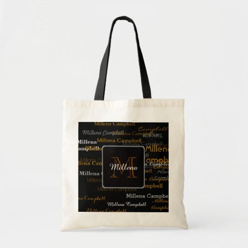 createpersonalize your own monogrammed tote bag
