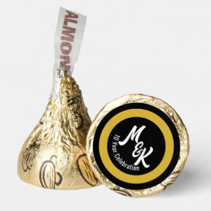 Create Personalized Black Gold Candy Favors
