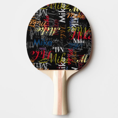 Create Personalized Color Name Typography   Ping Pong Paddle