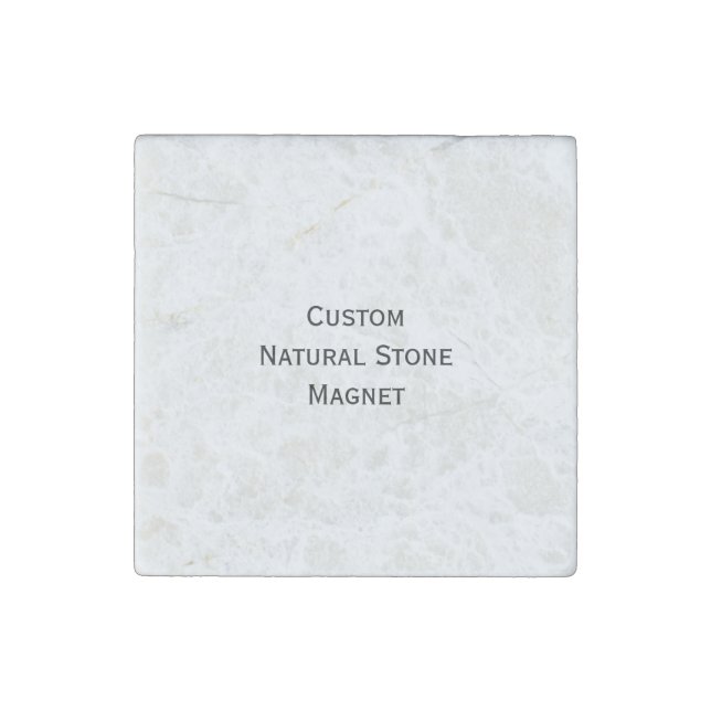 Create Personalized Custom Fridge Photo Natural Stone Magnet (Front)
