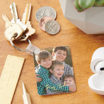 Create Personalized Custom Photo and Text Keychain<br><div class="desc">Create your own custom, personalized, light, waterproof, sturdy aluminum metal rectangle photo keychain / keyring featuring silver colored metal key ring with plastic snap ring. Simply add your photos and text to the front and back, to customize. While you add / design, you'll be able to see a preview of...</div>