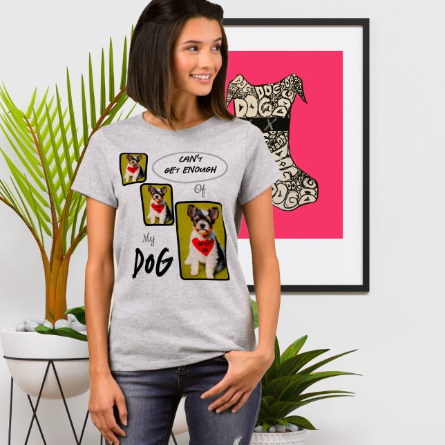 Create/Personalized Dog 3-Panel Photos T-Shirt (Creator Uploaded)