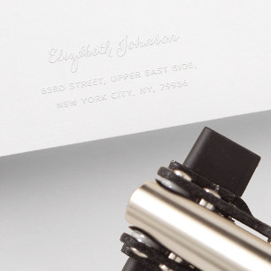 Create Personalized Elegant Name Return Address Embosser