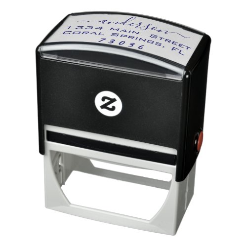 Create Personalized Elegant Name Return Address Self_inking Stamp