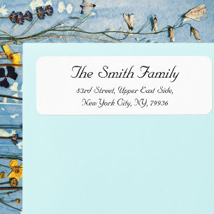 Create Personalized Elegant Return Address Label
