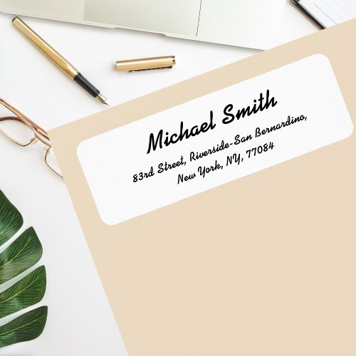 Create Personalized Modern Return Address Label