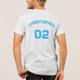 Create Player Name Jersey Number Dry Fit Athletic Tri-Blend Shirt
