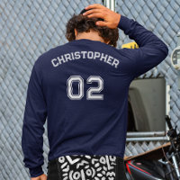 Create Player Name Jersey Number Mens Long Sleeve