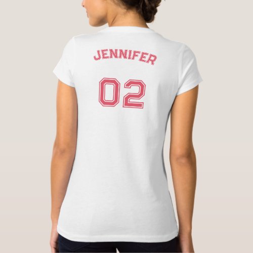 Create Player Name Jersey Number V_Neck Slim Fit T_Shirt