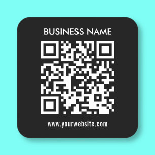 Create QR code instantly Modern simple design Square Sticker