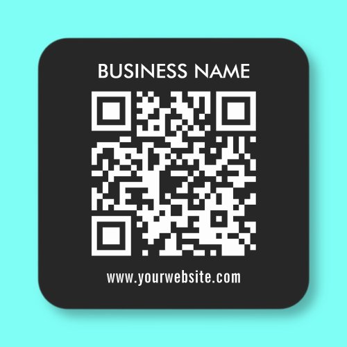 Create QR code instantly  Modern simple design Square Sticker
