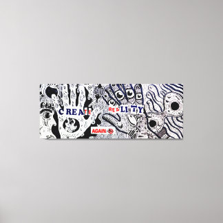Create reality again canvas print