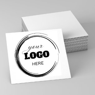 Create Round Modern Custom Logo Company Business Rubber Stamp