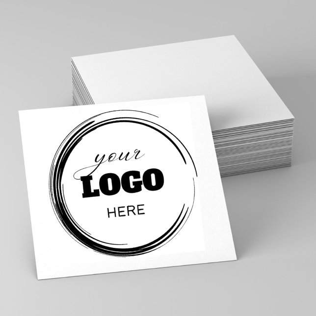 Create Round Modern Custom Logo Company Business  Rubber Stamp (Creator Uploaded)