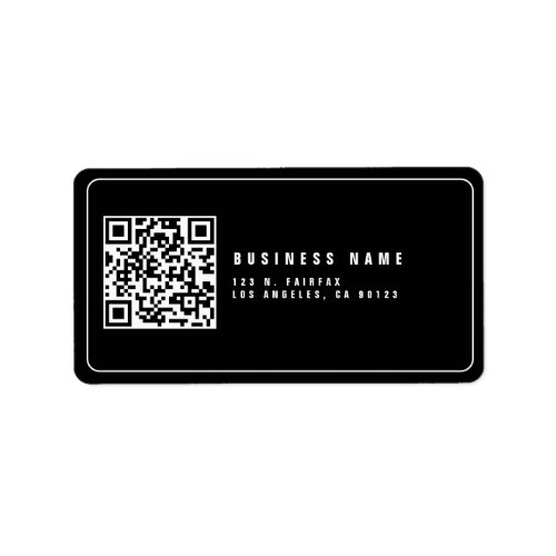 Create Scannable QR Code  Modern Return Address Label