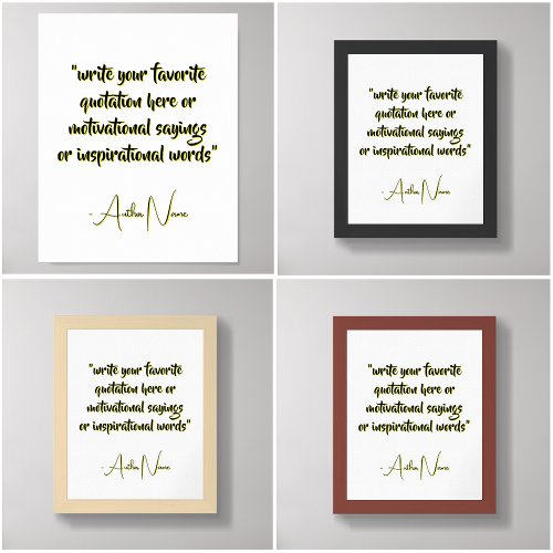 Create Short Quotes - Custom Your Own Quote Poster