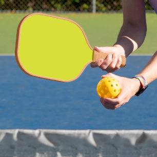 Create Stunning Visual Appeal Yellow Background Carbon Fiber Pickleball Paddle