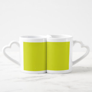 Create Stunning Visual Appeal Yellow Background Coffee Mug Set
