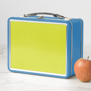 Create Stunning Visual Appeal Yellow Background Metal Lunch Box