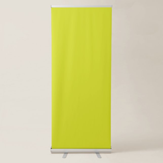 Create Stunning Visual Appeal Yellow Background Retractable Banner (Front)
