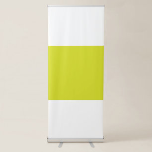 Create Stunning Visual Appeal Yellow Background Retractable Banner