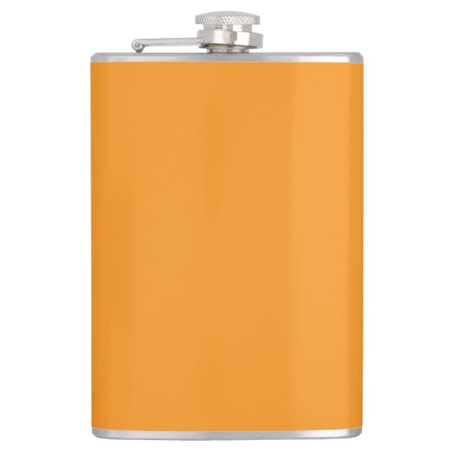 Create Stunning Visuals with Orange Background Flask (Front)
