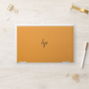 Create Stunning Visuals with Orange Background HP Laptop Skin