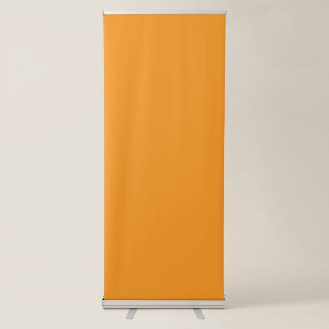Create Stunning Visuals with Orange Background Retractable Banner (Front)