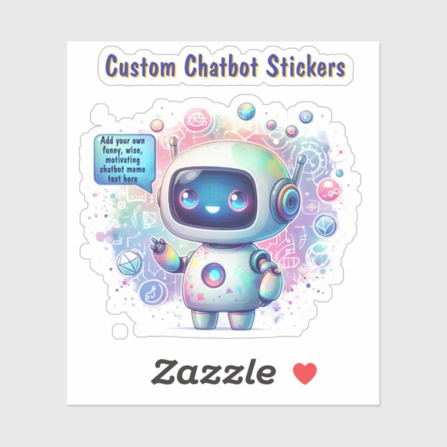 Create Talking Chatbot Memes Cartoon Templates Sticker (Sheet)