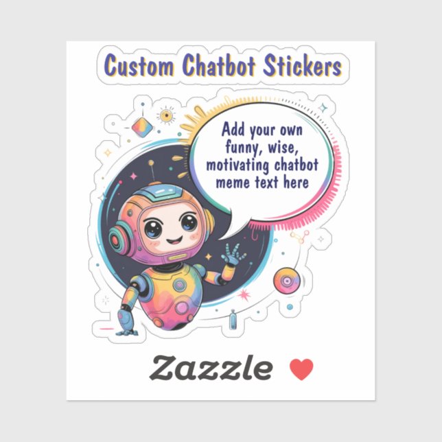 Create Talking Chatbot Memes Cartoon Templates Sticker (Sheet)