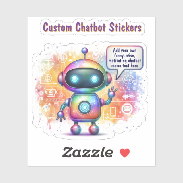 Create Talking Chatbot Memes Cartoon Templates Sticker (Sheet)