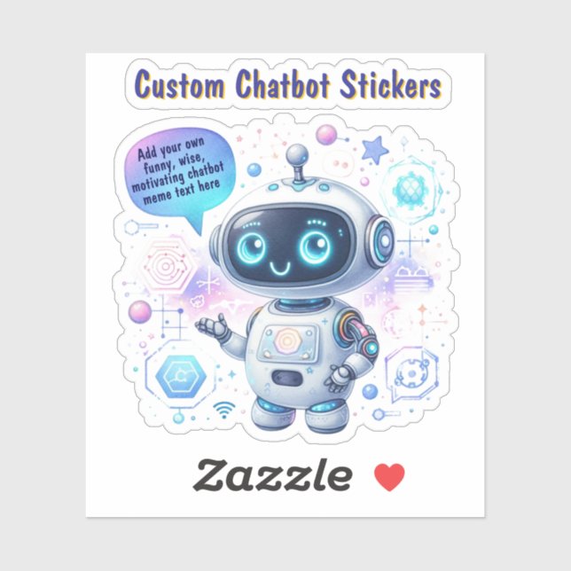 Create Talking Chatbot Memes Cartoon Templates Sticker (Sheet)