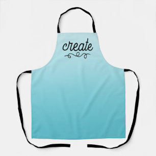 Create Teal Gradient Apron
