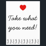 Create Tear Away Strips Flyer<br><div class="desc">Create a tear away strip flyer. This sample has motivational idea to tell people to take faith,  hope or love.</div>