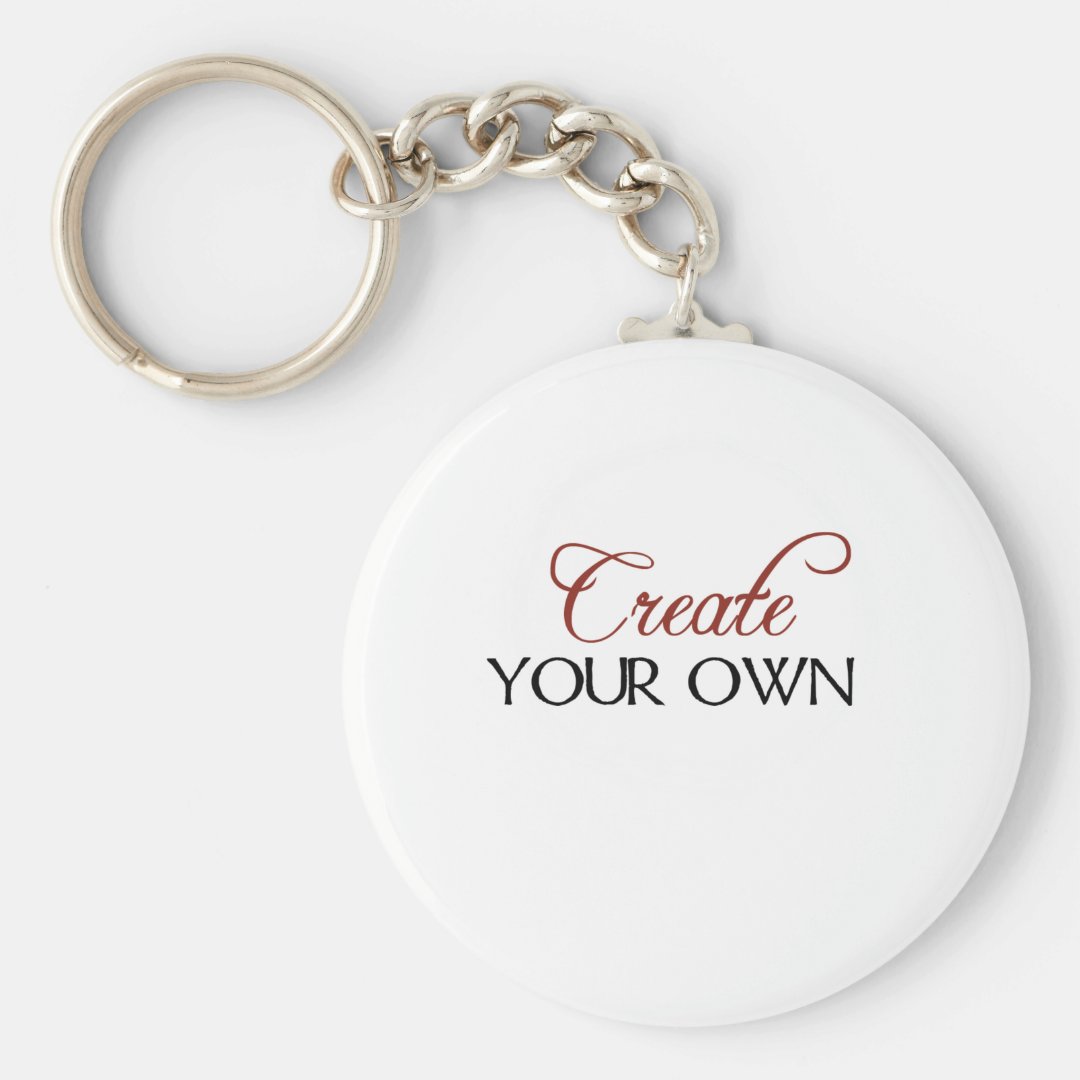 Create Template Keychain | Zazzle