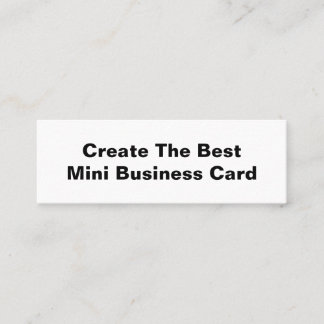 Create the best mini business card