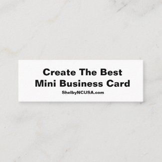 Create the best mini business card