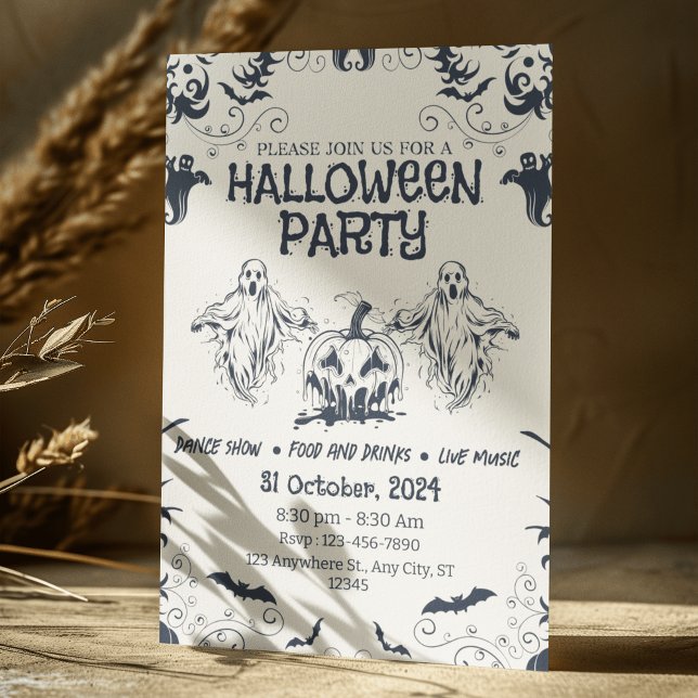 Create Unique Event Personalized Halloween Invitation (Creator Uploaded)