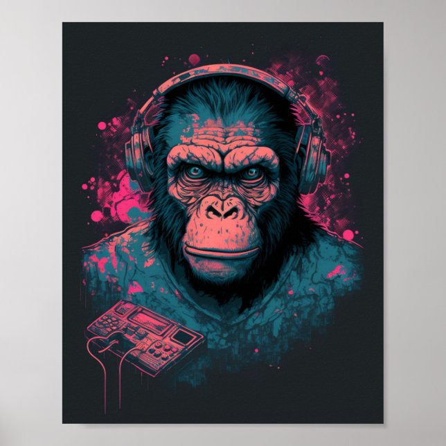 Create Unique Wall Art with Monkey Posters (Front)