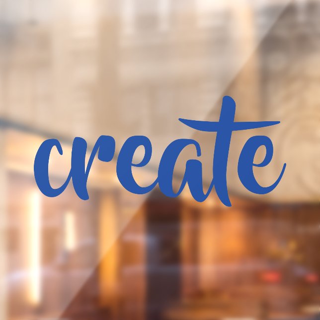 "Create" Window Cling (Sheet 2)