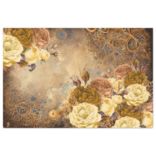 Create With OFDT_ Decoupage_Steampunk Flowers Tissue Paper