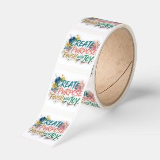 Create with Purpose, Finish with Joy – Vibrant Wat Square Sticker