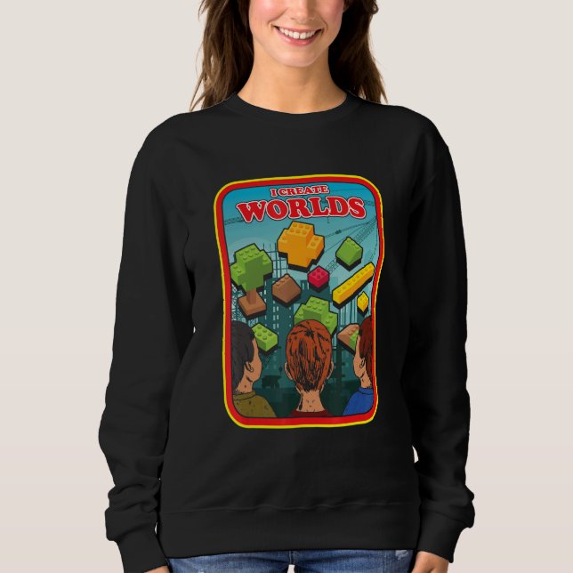Create Worlds Master Builder Engineer Construction Sweatshirt (Front)
